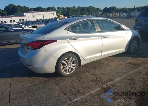 2015 Hyundai Elantra Se из США, поврежденный, VIN 5NPDH4AE8FH593808